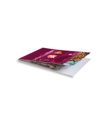 Sachet publicitaire cavalier allongé fleurs  70x105 mm