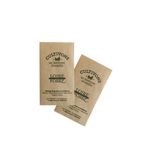 Sachet publicitaire de graines Kraft brun 70x120 mm