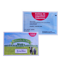 Sachet publicitaire de graines 100x150 mm 1 coul