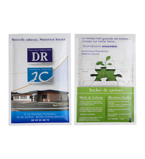 Sachet publicitaire de graines 100x150 mm 1 coul