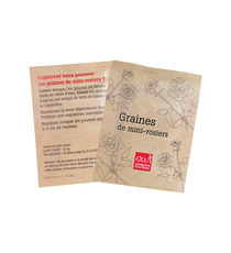 Sachet publicitaire de graines 60x80 mm 1 coul