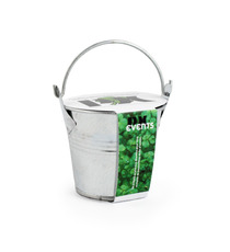 Kit publicitaire de semis - mini pot zinc 6 cm