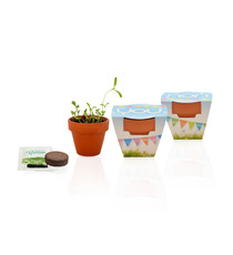 Kit publicitaire de plantation terre cuite  6 cm