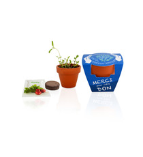 Kit publicitaire de plantation terre cuite  6 cm