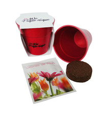 Kit publicitaire de plantation Pot Biodégradable Bambou