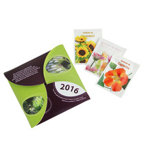 Carte publicitaire Ecologique avec sachet de graines