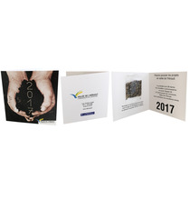 Carte publicitaire 2 volets sachet de graines