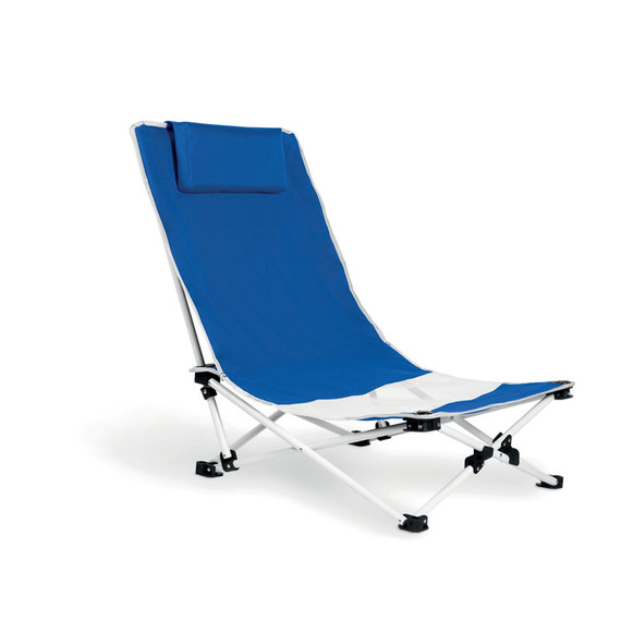 Chaise de plage publicitaire avec coussin