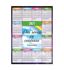 Magnet calendrier personnalisé express