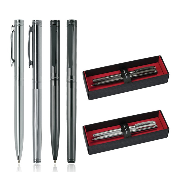 Parure stylo bille et roller de Pierre Cardin personnalisable Elysée