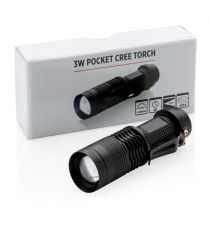 Lampe torche de poche publicitaire CREE 3 W