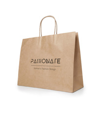 Sac en papier kraft personnalisable Express Made in Europe 400 x 340 x 110 mm