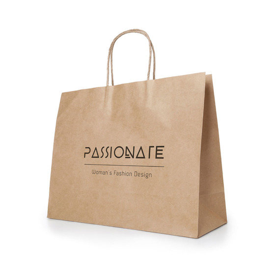 Sac en papier kraft personnalisable Express Made in Europe 400 x 340 x 110 mm