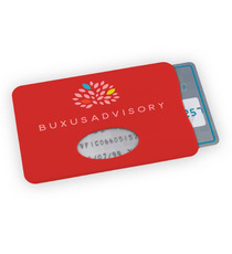Protège carte de crédit personnalisable quadrichromie