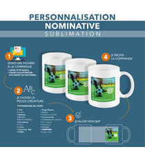 Mug publicitaire personnalisé en couleurs photo PICS ONE