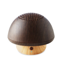 Haut-parleur compatible Bluetooth® personnalisable en bois forme champignon