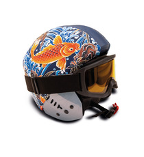 Couvre-casque de ski personnalisable 100 % sur mesure en quadri Made in Europe