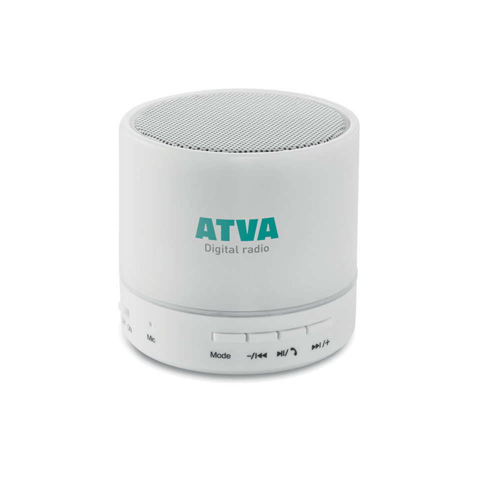 Enceinte publicitaire bluetooth ambiance lampe tactile led