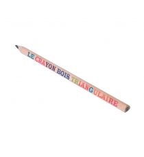 Crayon publicitaire triangulaire en bois