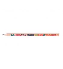 Crayon publicitaire triangulaire en bois