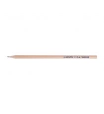 Crayon de papier personnalisable Rond Eco sans vernis 17.6 cm