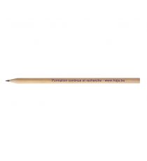 Crayon de papier personnalisable Rond Eco sans vernis 17.6 cm