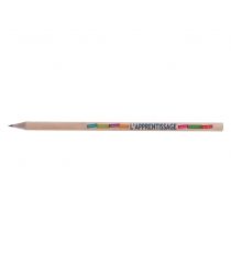 Crayon de papier personnalisable Rond Eco sans vernis 17.6 cm