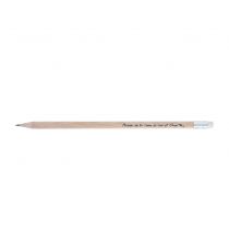 Crayon de papier personnalisable Rond Eco sans vernis 17.6 cm