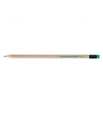 Crayon de papier personnalisable Rond Eco sans vernis 17.6 cm