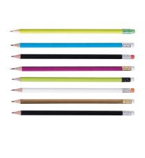 Crayon de papier en bois publicitaire rond vernis pantone 17.6 cm France