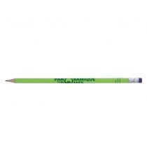 Crayon de papier en bois publicitaire rond vernis pantone 17.6 cm France