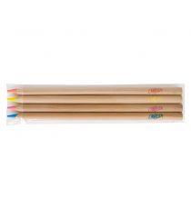 Set surligneur fluo en bois publicitaire 176 mm