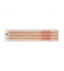 Set surligneur fluo en bois publicitaire 176 mm