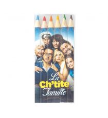 Set de 6 crayons de couleur publicitaire 8.7 cm