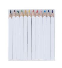 Set de 12 crayons de couleur personnalisés en quadri 8.7 cm