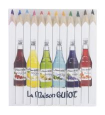 Set de 12 crayons de couleur personnalisés en quadri 8.7 cm