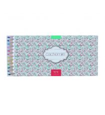 Set quadri de 12 crayons couleurs personnalisables 17.6 cm