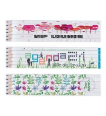 Set de 6 crayons papier personnalisable en quadri