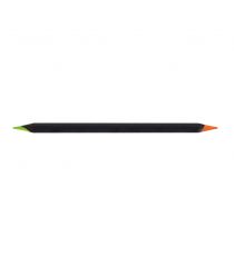 Surligneur fluo publicitaire en bois 17,6 cm bi-couleur