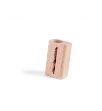 Taille crayon publicitaire en bois 1 trou 8 mm