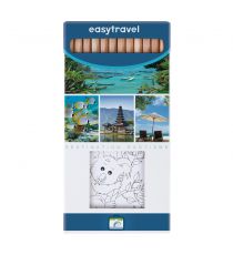 Kit de coloriage personnalisable 12 crayons de couleurs