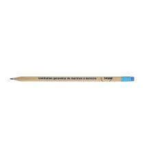 Crayon de papier publicitaire bois Français Pin sylvestre 17.6 cm
