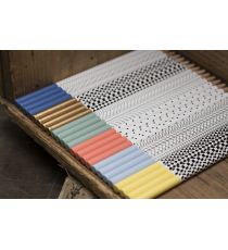 Set de 4 crayons de papier personnalisés Graph en bois Made in France