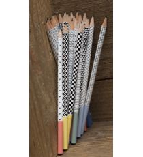 Set de 4 crayons de papier personnalisés Graph en bois Made in France