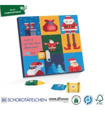 Calendrier de l'avent Ritter Sport personnalisable Mini bar QUADRETTIES