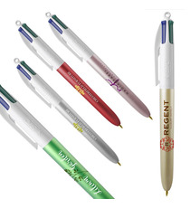 Stylo 4 couleurs publicitaire BIC® Glacé