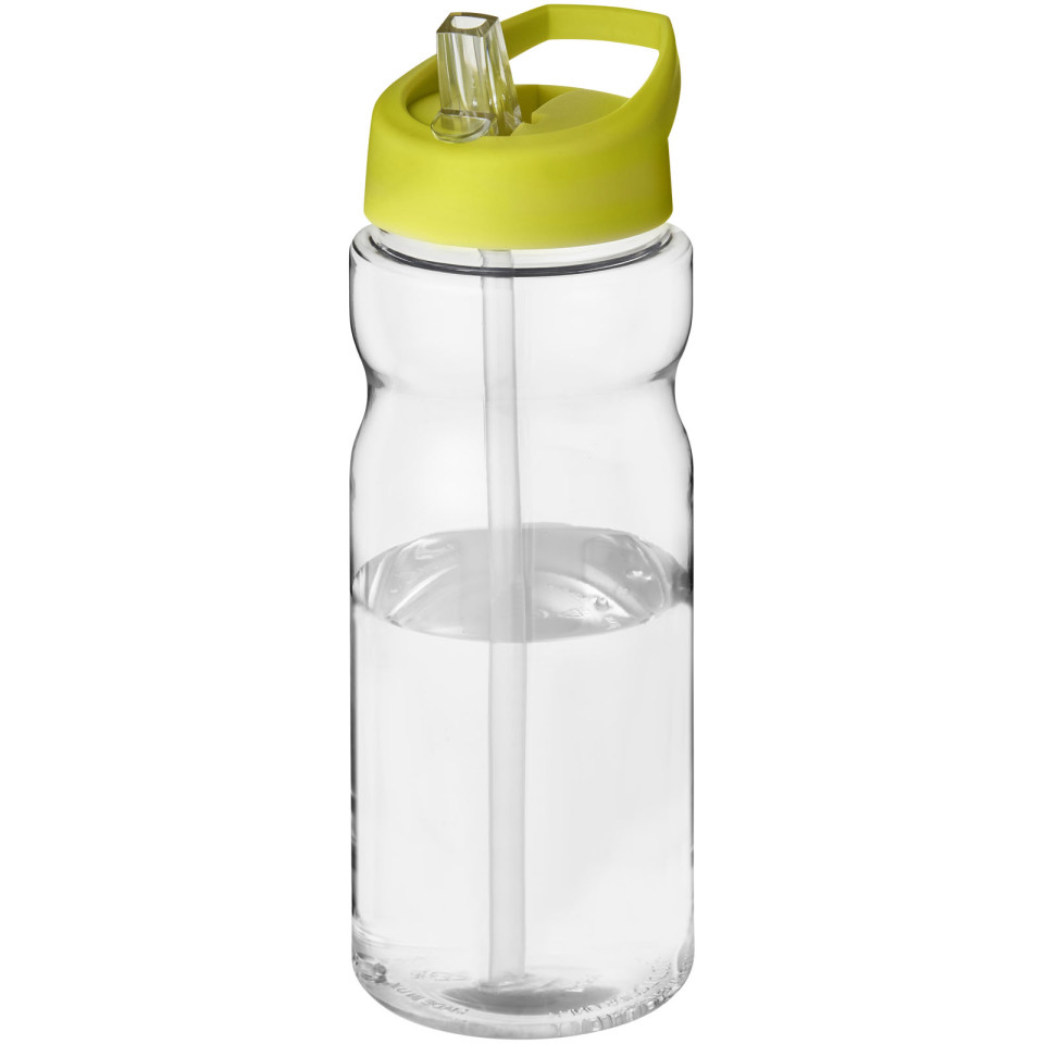 Bouteille publicitaire de sport H2O Base® 650 ml à clapet goulot Made in Europe