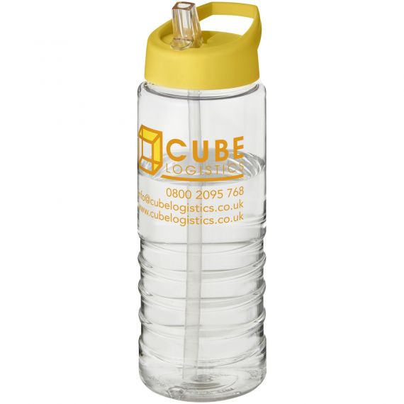 Bouteille publicitaire de sport H2O Treble 750 ml avec couvercle à bec verseur