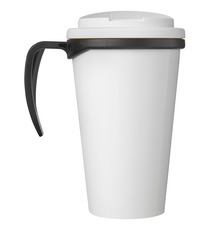 Mug isolant Brite-Americano® grande 350 ml avec couvercle anti fuite publicitaire