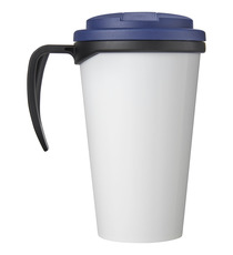 Mug isolant Brite-Americano® grande 350 ml avec couvercle anti fuite publicitaire